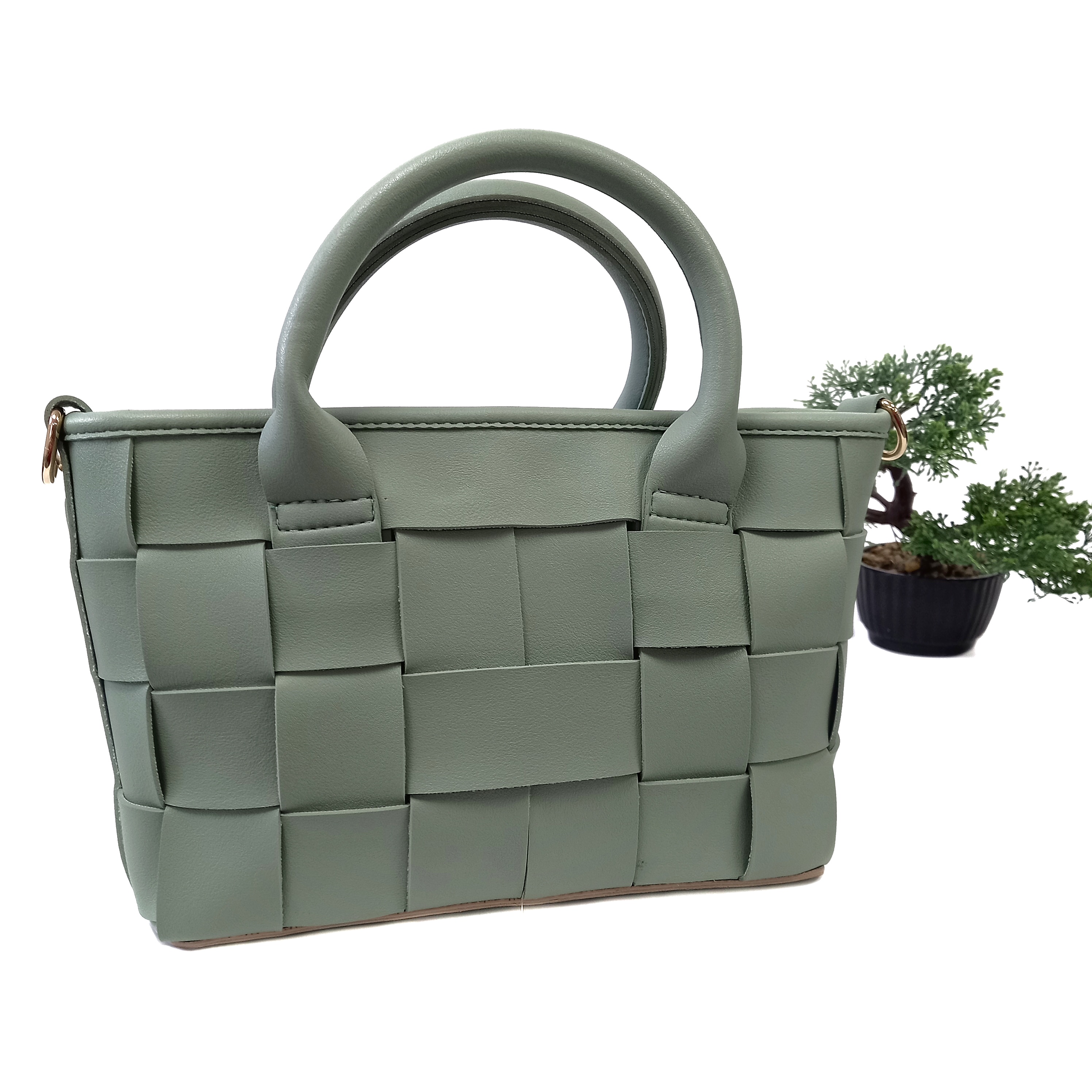 

Небольшая модная сумка искусственная кожа Ramosu мятный RY-649