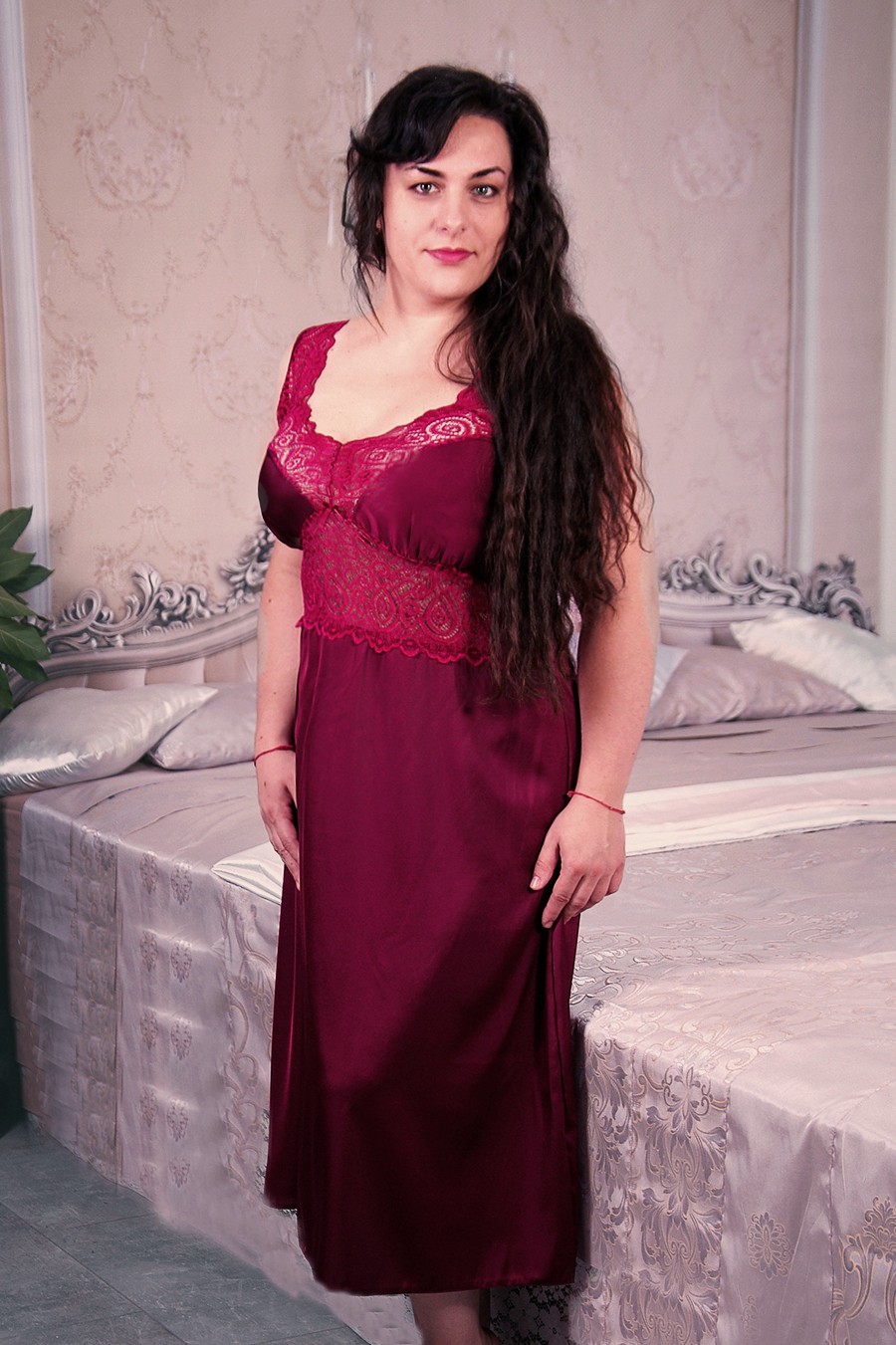 

Рубашка Fleur Lingerie ФЛОРИДА  бордо, Рубашка Fleur Lingerie ФЛОРИДА 50 бордо