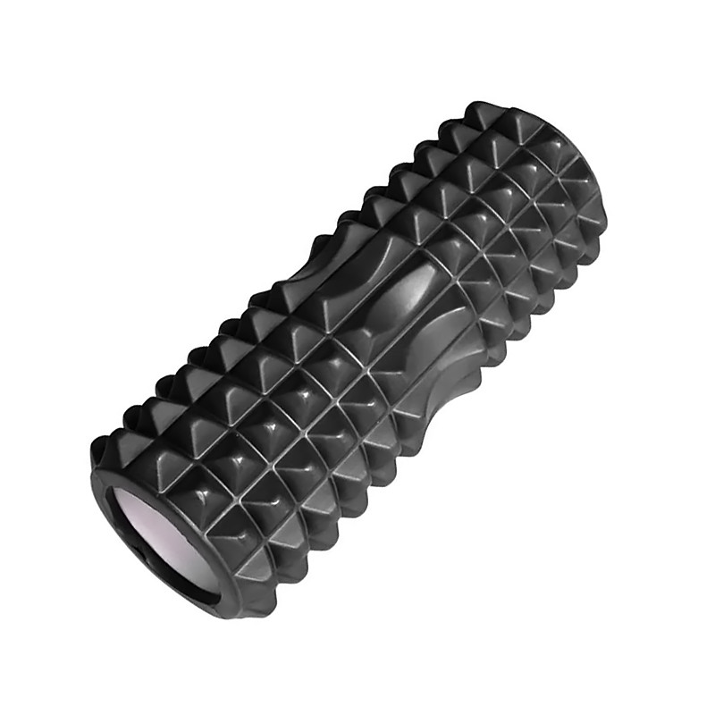 

Массажный валик ролик для йоги и фитнеса 33*13 см Dobetters Spikes Roller Black (F_5892-19604)