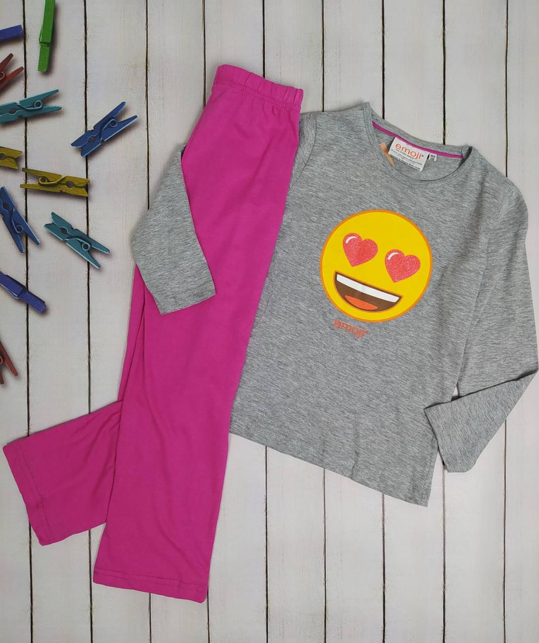 

Пижама для девочки Emoji C&A 98 см розово-серый (1558)