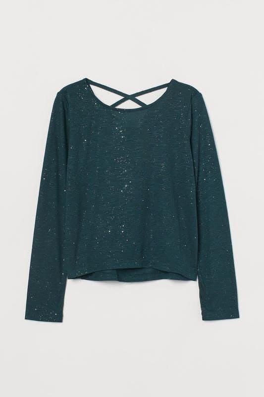 

Реглан на девочку H&M 146/152 см темно-зеленый (438)