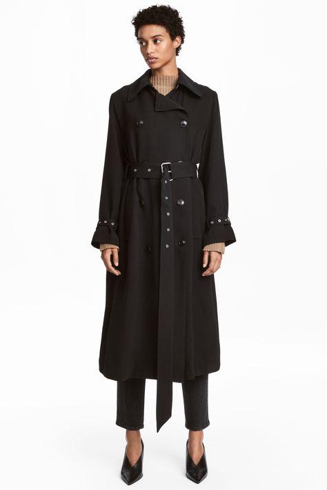 

Плащ пальто женское H&M / черный (2228, Плащ пальто женское H&M 54/56 черный (2228)