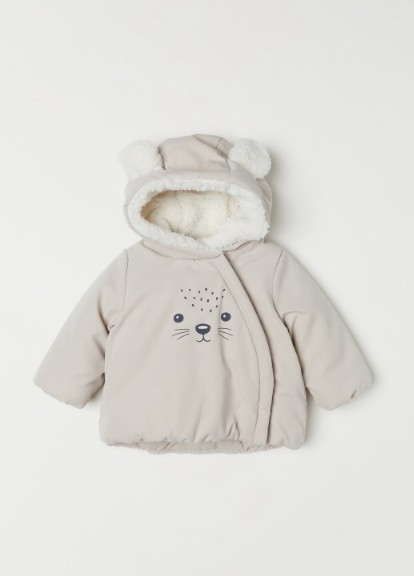

Куртка для девочки H&M 56 см бежевая (1008)