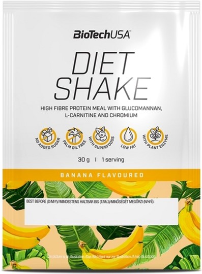Протеин Biotech Diet Shake 30 г Банан (5999076240609) – фото, отзывы ...