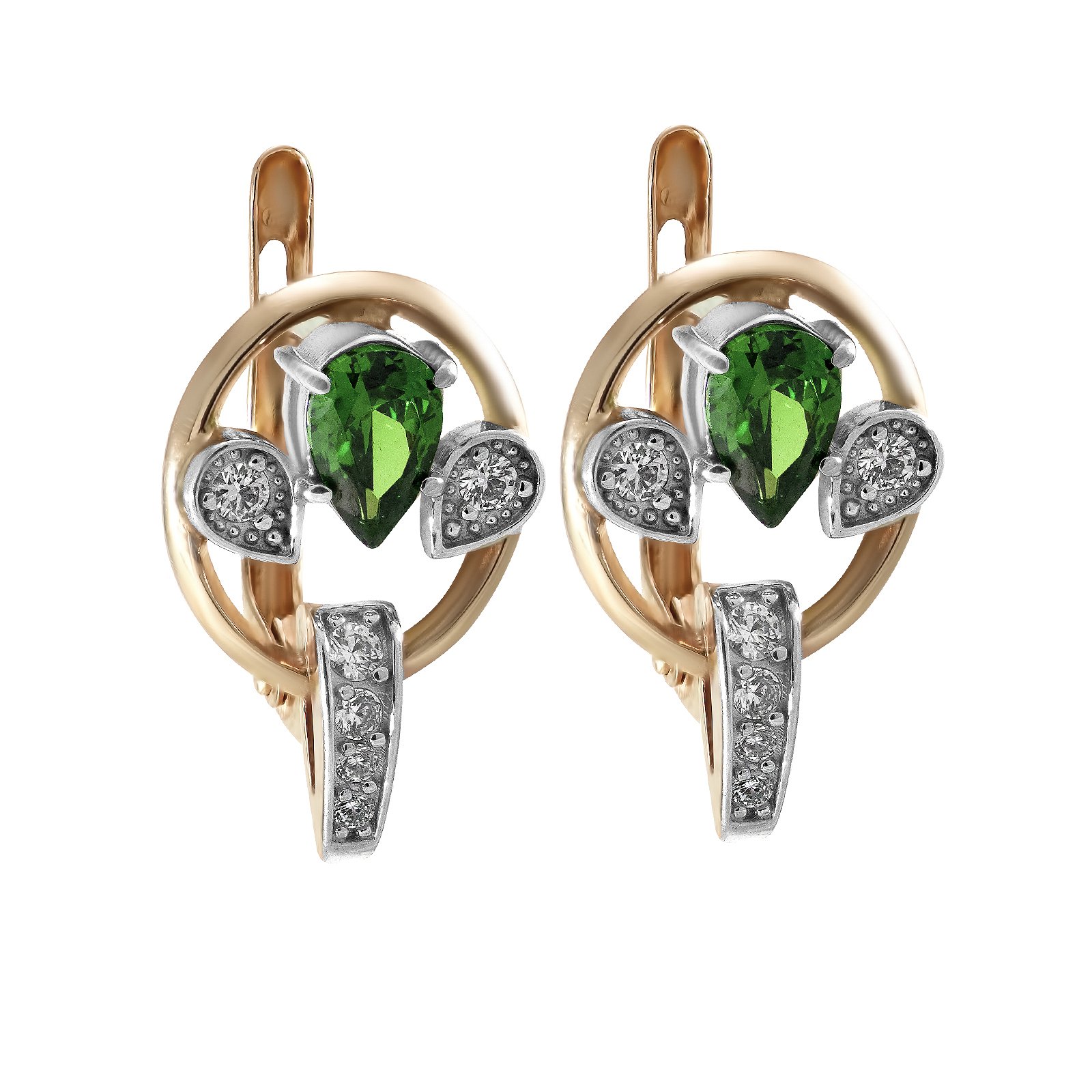 

Серьги из золота с куб. циркониями 1766653