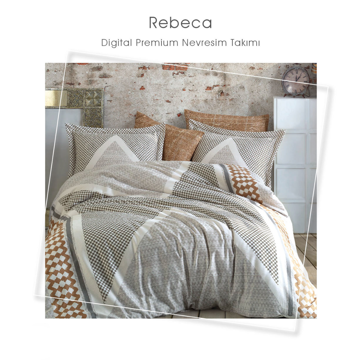 

Постельное белье сатин принт премиум - Dantela vita REBECA , (ET-473079)