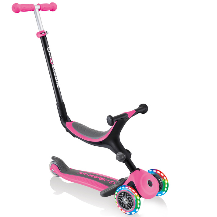 

Детский самокат 3в1 Globber GO-UP Foldable Plus Lights Deep Pink (smj113)
