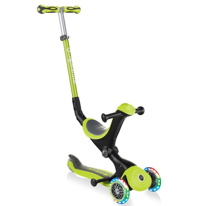 

Детский самокат 5в1 Globber GO-UP Deluxe Lights Green (smj109)