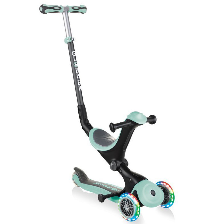 

Детский самокат 5в1 Globber GO-UP Deluxe Lights Mint (smj110)