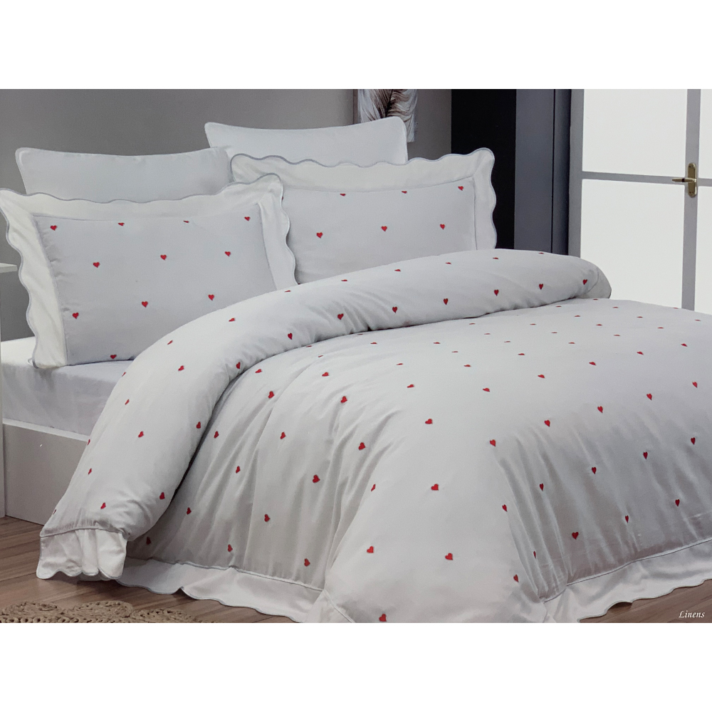 

Постельное белье Maison Dor LES COEURS CREM - RED , (ET-868070)