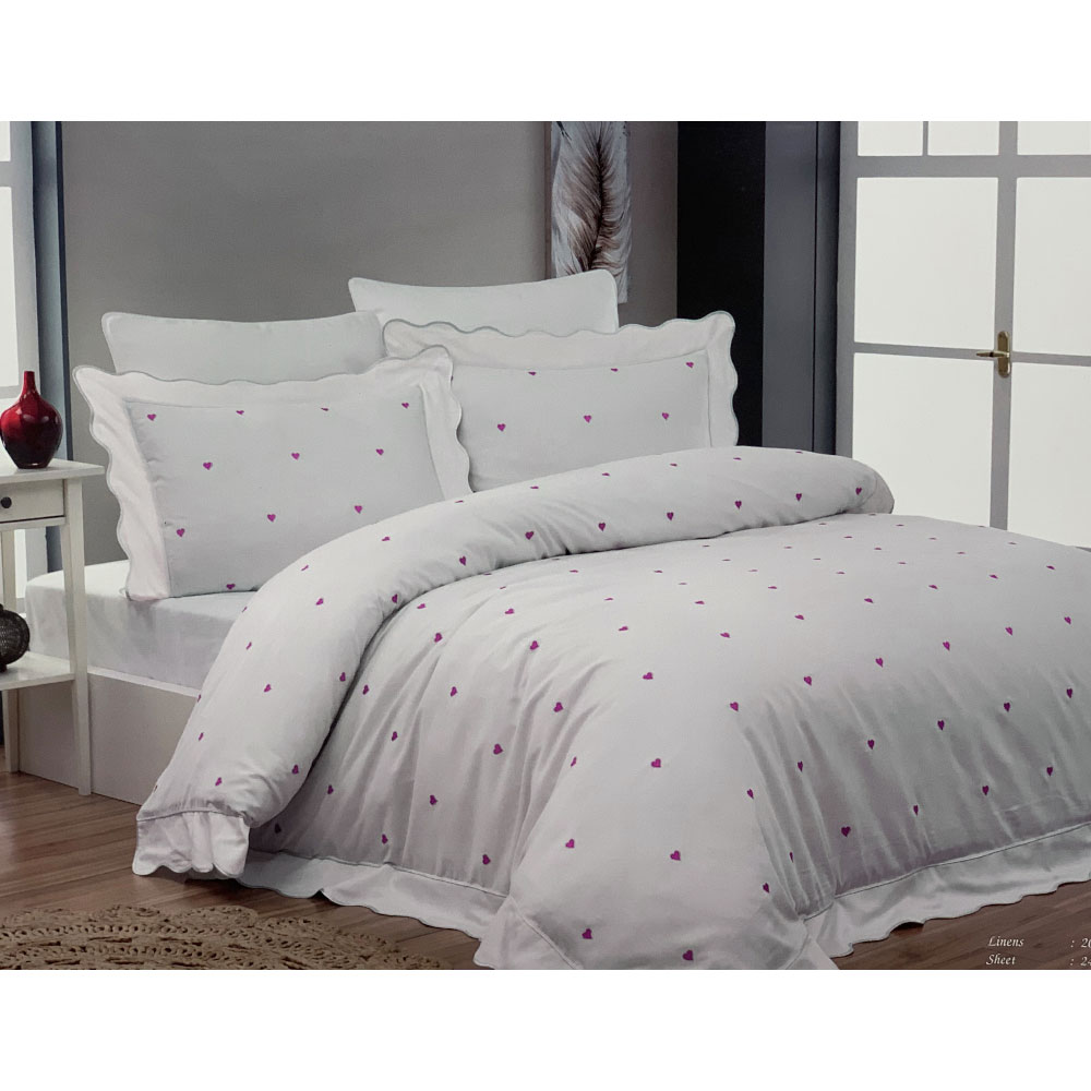 

Постельное белье Maison Dor LES COEURS CREM - PUDRA , (ET-869057)
