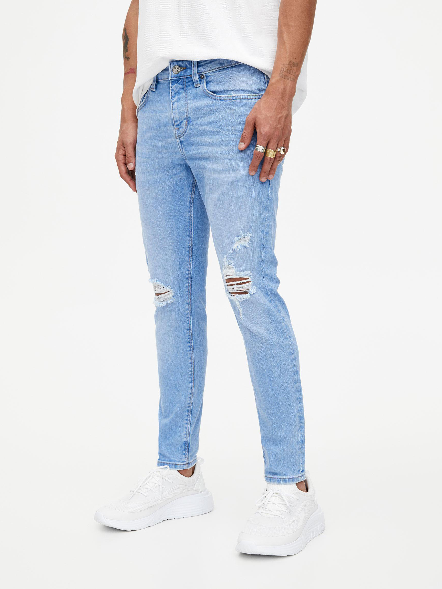 

Джинсы Pull & Bear XAZ240705LQTB  Светло-голубые, Джинсы Pull & Bear XAZ240705LQTB 38 Светло-голубые