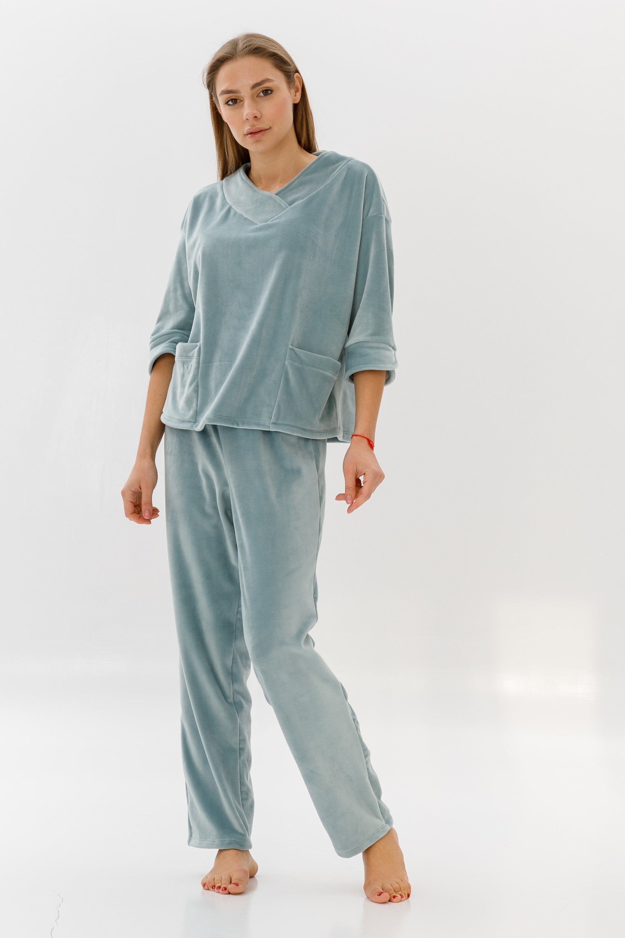 

Очень теплая женская пижама MA.pajama AMELIE / Мята, Очень теплая женская пижама MA.pajama AMELIE 44/46 Мята