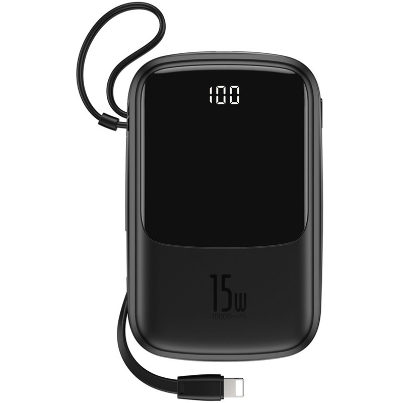 

Портативная батарея Baseus Q-Pow Digital Display With Type-C Cable 10000mAh PPQD-A01 Black