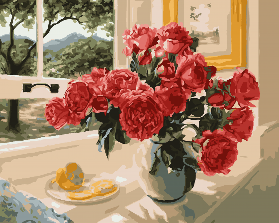 

Картина по номерам. Art Craft "Розы на подоконнике" 40x50 см (12115-AC)