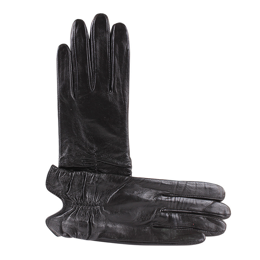

Перчатки женские Кожаные de esse 7.5 Черные L0797-1