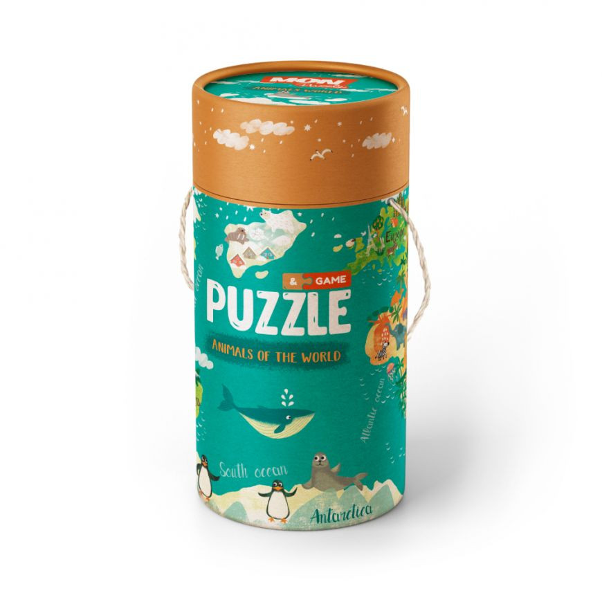 

Детский пазл/ игра Mon Puzzle "Животные мира" 200113, 40 элементов