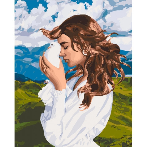 

Картина по номерам. Идейка "Девичьи мысли" 40x50 (KHO4626)