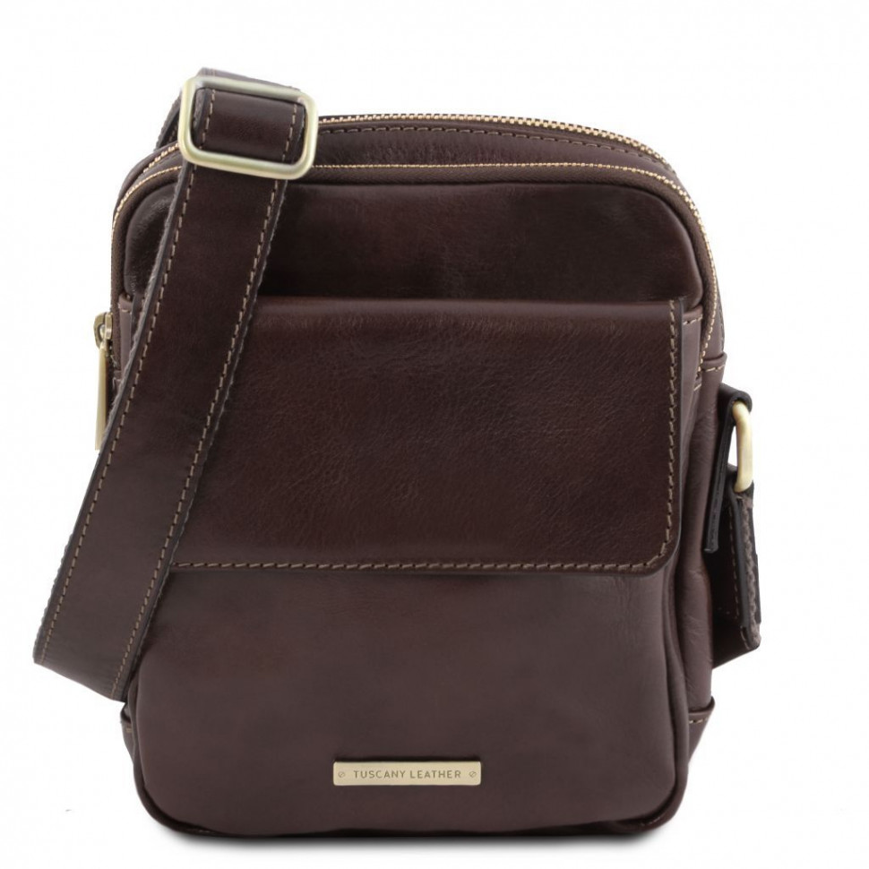 

Сумка мужская кожаная через плечо LARRY TL141915 TUSCANY LEATHER (Темно-коричневый)