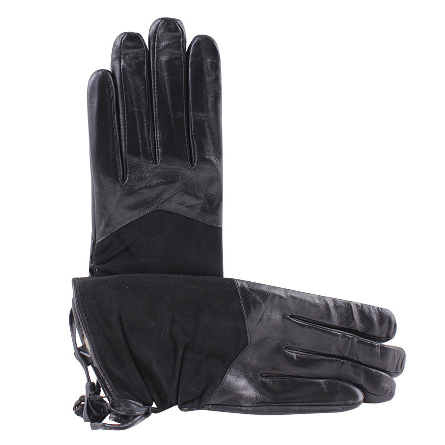 

Перчатки женские Кожаные de esse 6.5 Черные L129-1T