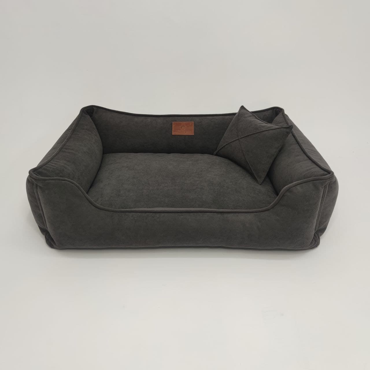 

Лежак для собак Mamo pets Comfortable Divotex Omega Велюр XL (110x70x24) Dark grey