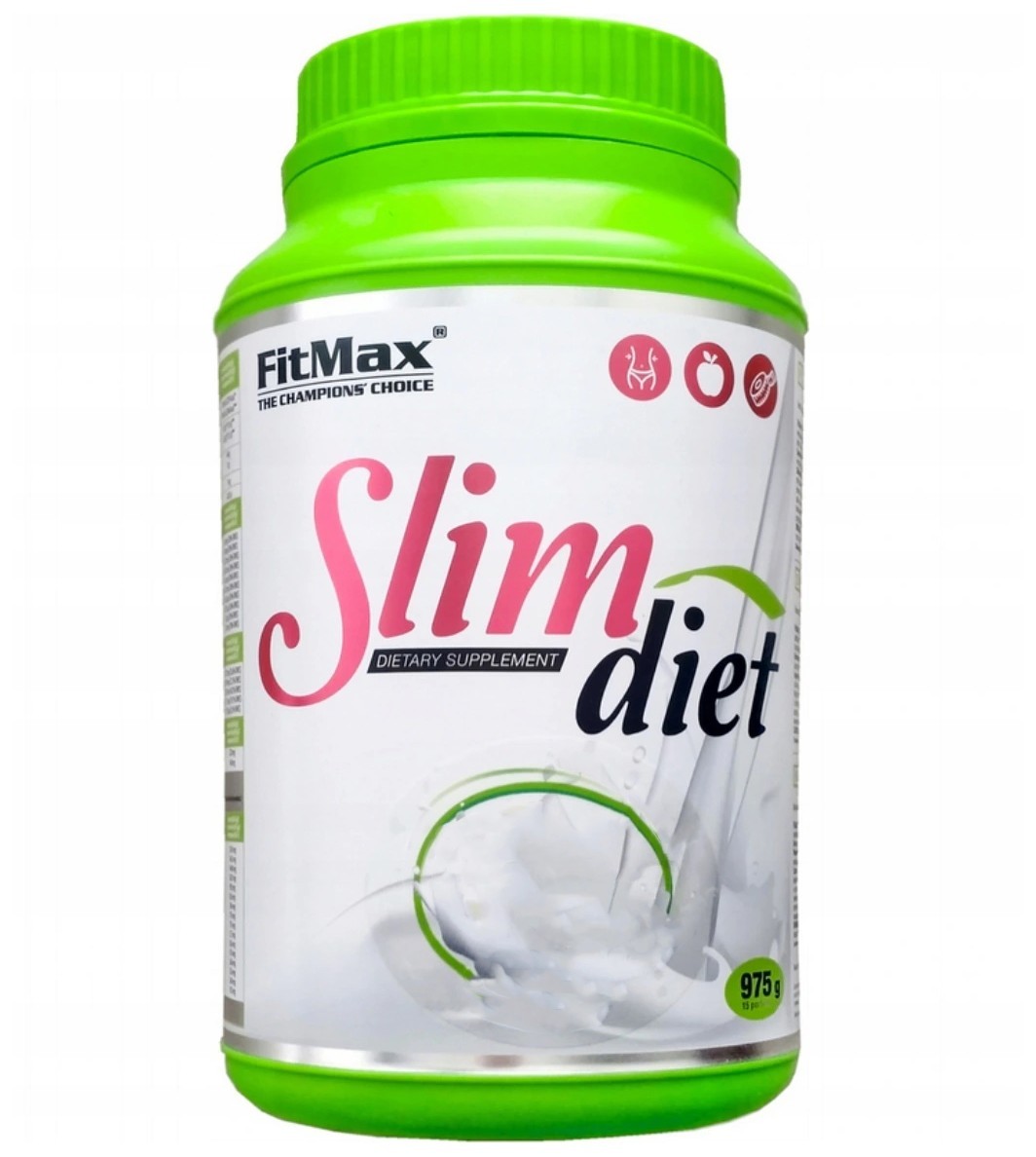 

Заменитель питания FitMax Slim Diet 975 грамм Клубника