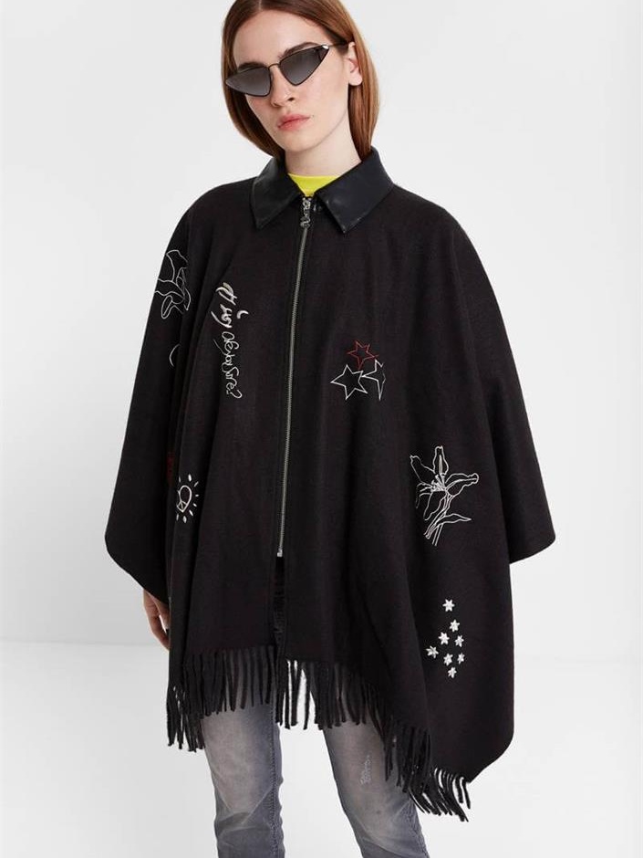 

Пончо Desigual 19WAIW02/2000 U Черный/Принт