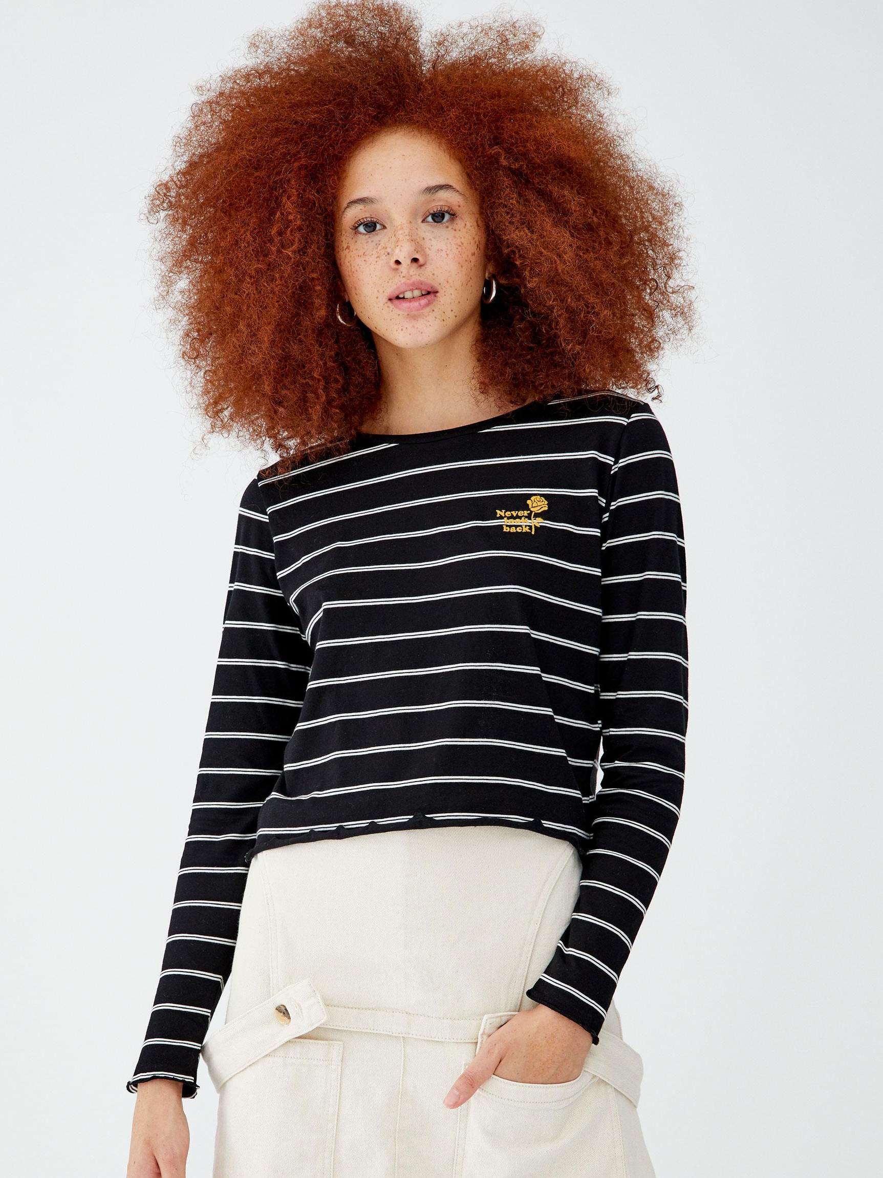 

Лонгслив Pull & Bear XAZ240504EWRC  Черный, Лонгслив Pull & Bear XAZ240504EWRC S Черный