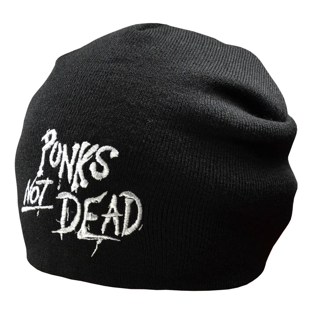 

Шапка бини с вышивкой Talisman PUNK'S NOT DEAD Черный