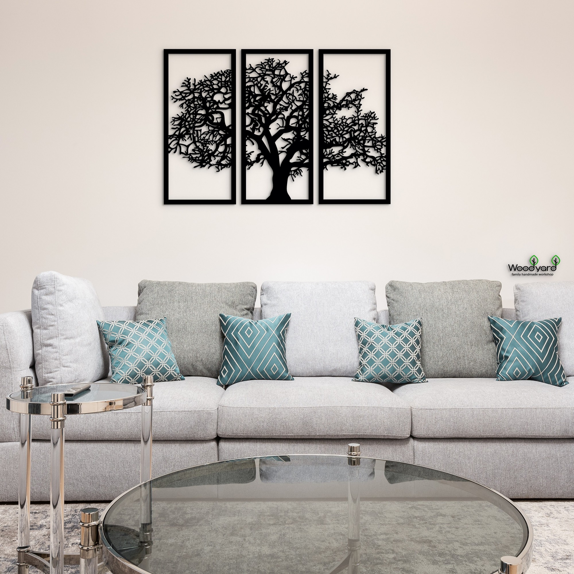 

Панно из дерева Woodyard дерево 40х60 см чёрное 0031 2