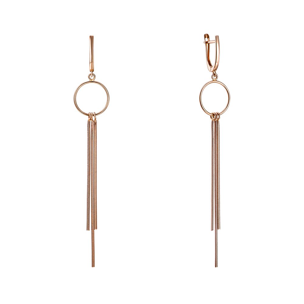 

Серьги-подвески из красного золота 000151707