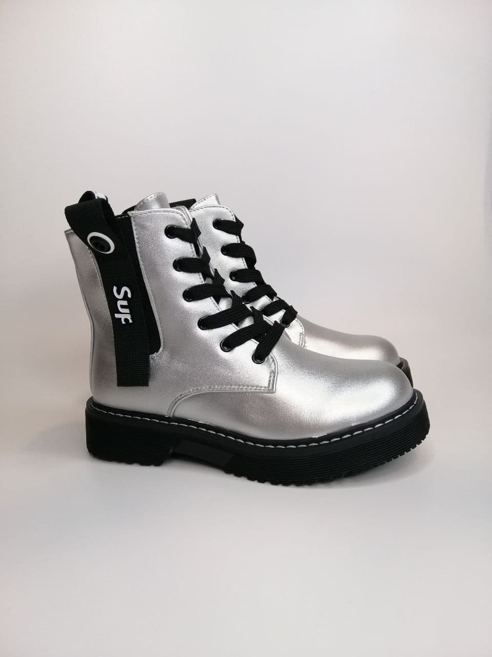 

Ботинки для девочки Clibee 131 silve серые р.36-23 см
