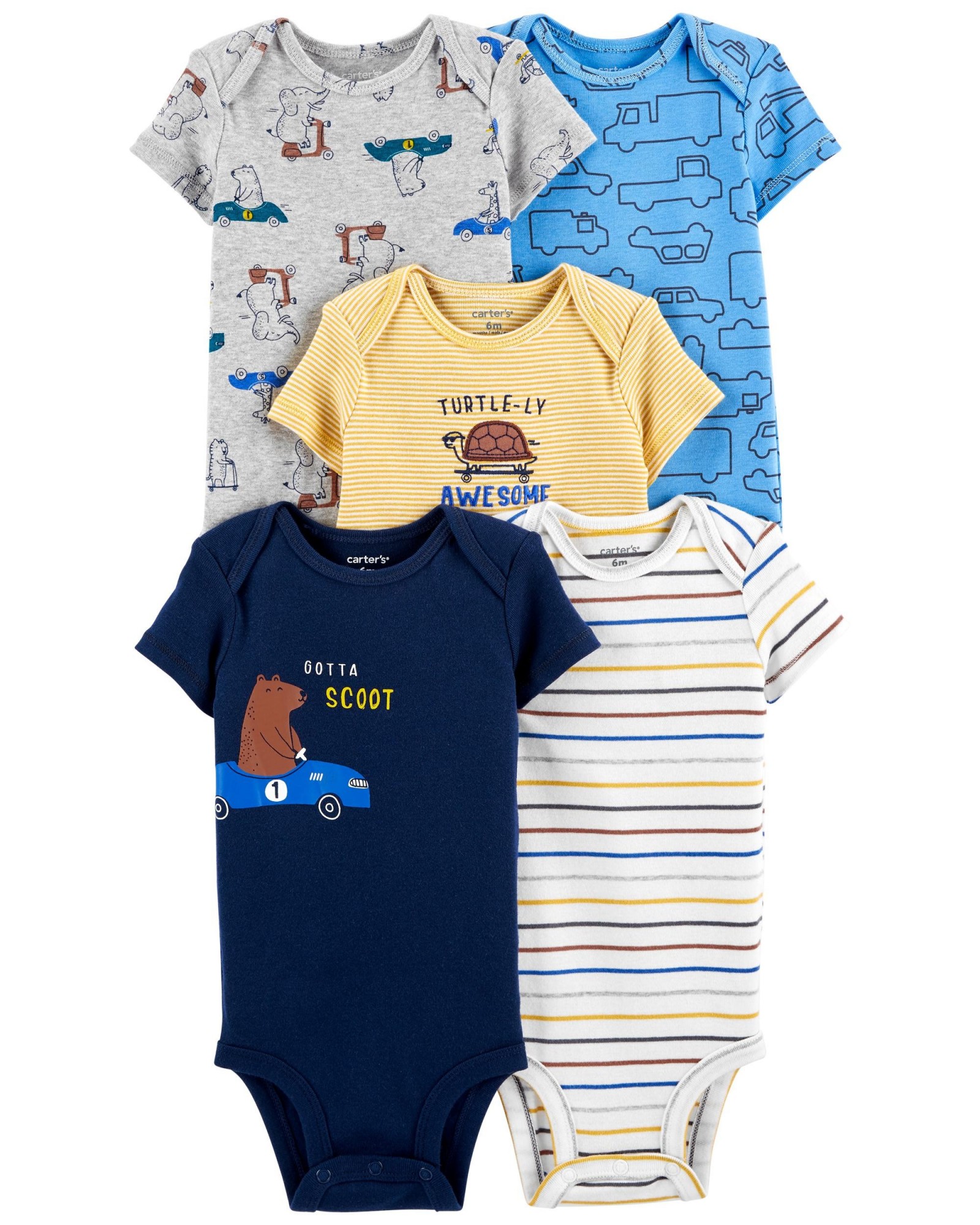 

Боди для малышей Carters на 24мес, 81-86см (981810) 5 шт