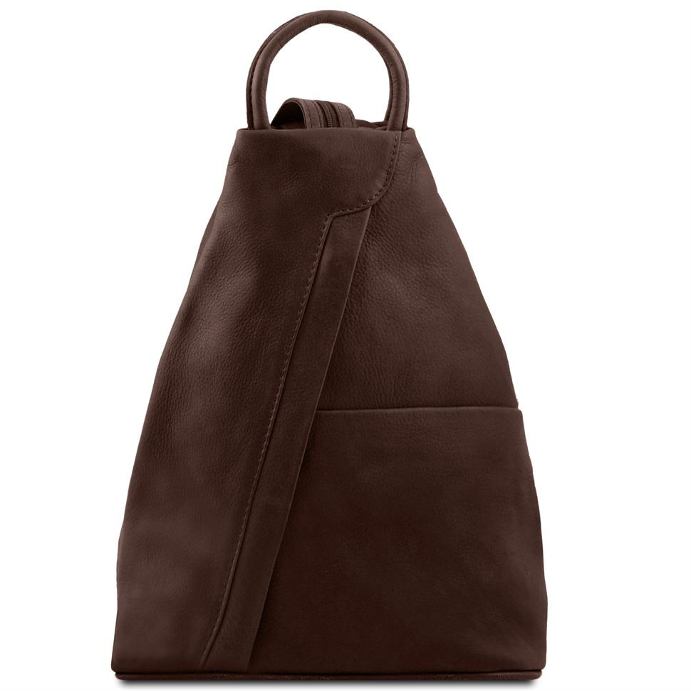 

Кожаный рюкзак Tuscany Leather Shanghai TL140963 (Dark brown — темно-коричневый)