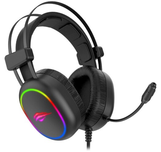 

Наушники игровые с микрофоном и подсветкой HAVIT HV-H2016D GAMING, регулятор громкости, black
