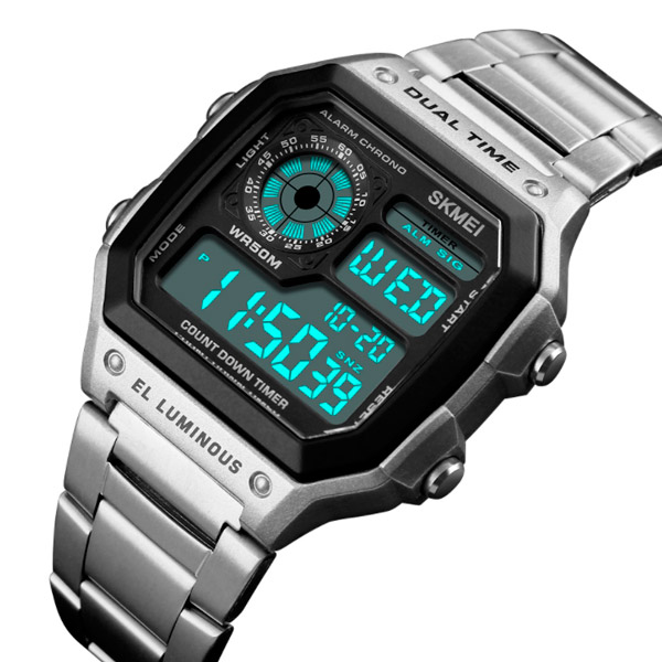 

Мужские часы Skmei Ripple Silver 1335S