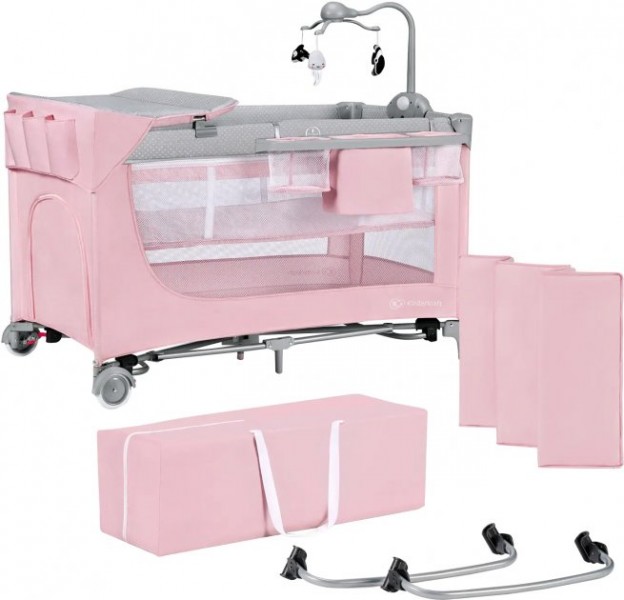 

Кроватка Kinderkraft Leody Pink (KCLEOD00PNK00AC) (F00255903)