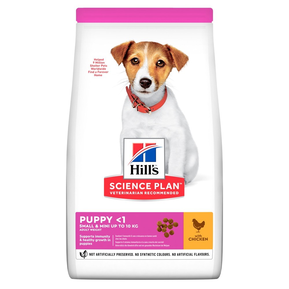 

Сухой корм для щенков мелких пород Hill's Science Plan Puppy Small & Miniature с курицей - 3 кг (604345) (52742281810)