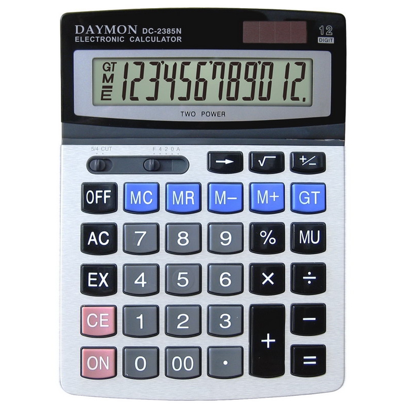 

Калькулятор бухгалтерский Daymon 155x153x29 мм 12 разрядный (DC-2385N)