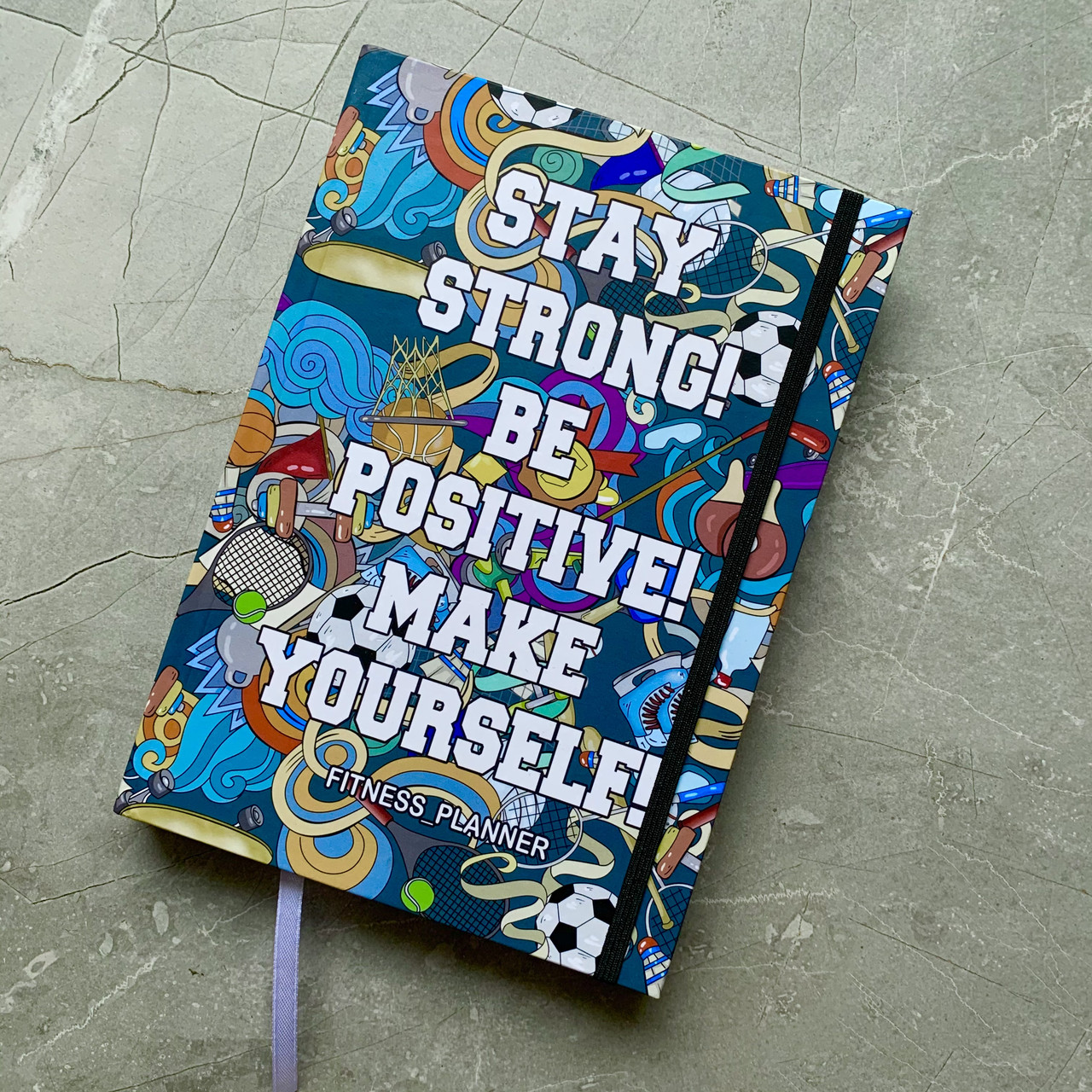 

Фитнес-планер Stay strong! Be positive! Make yourself! А5