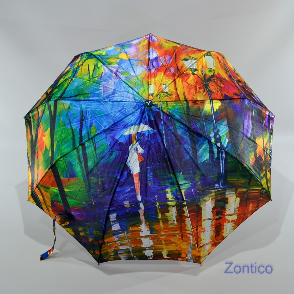 

Женский зонтик "Серебряный Дождь" полуавтомат сатин #CD-21-1065