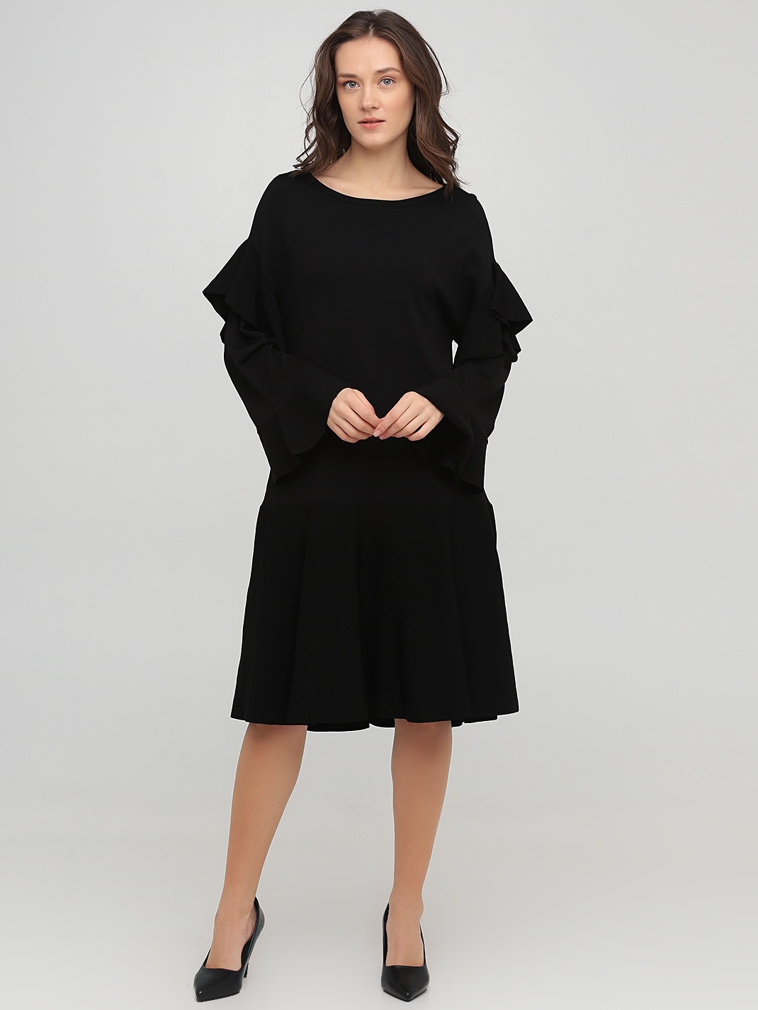 

Кэжуал платье клеш однотонное Vero Moda 317346528  Черный, Кэжуал платье клеш однотонное Vero Moda 317346528 M Черный