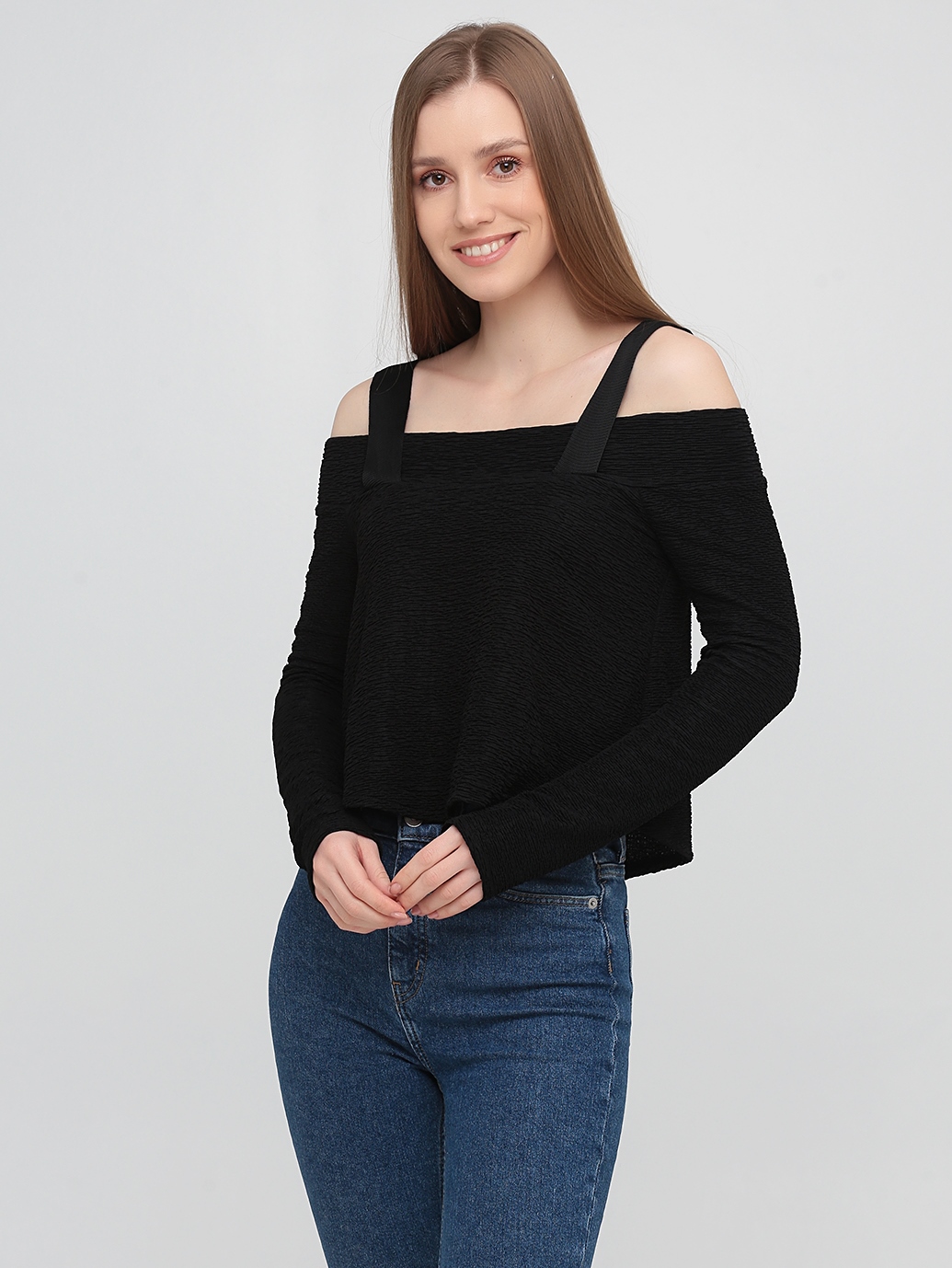 

Блуза однотонная кэжуал Zara 1165/025/800  Черный, Блуза однотонная кэжуал Zara 1165/025/800 S Черный