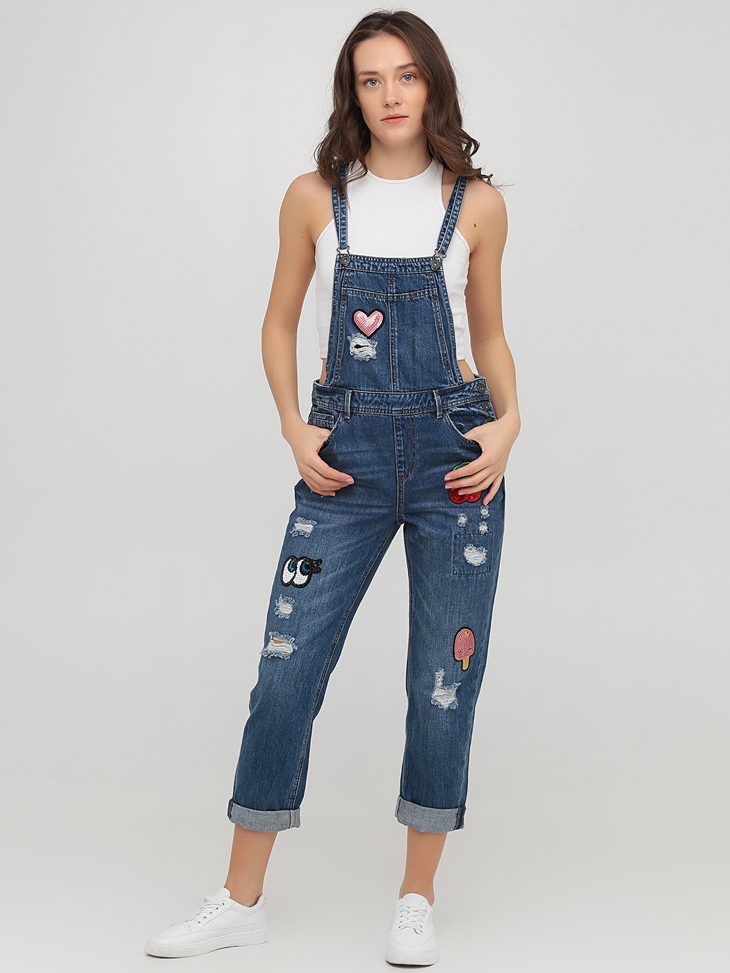 

Комбинезон-брюки однотонный Only 11637L511  Синий, Комбинезон-брюки однотонный Only 11637L511 M Синий