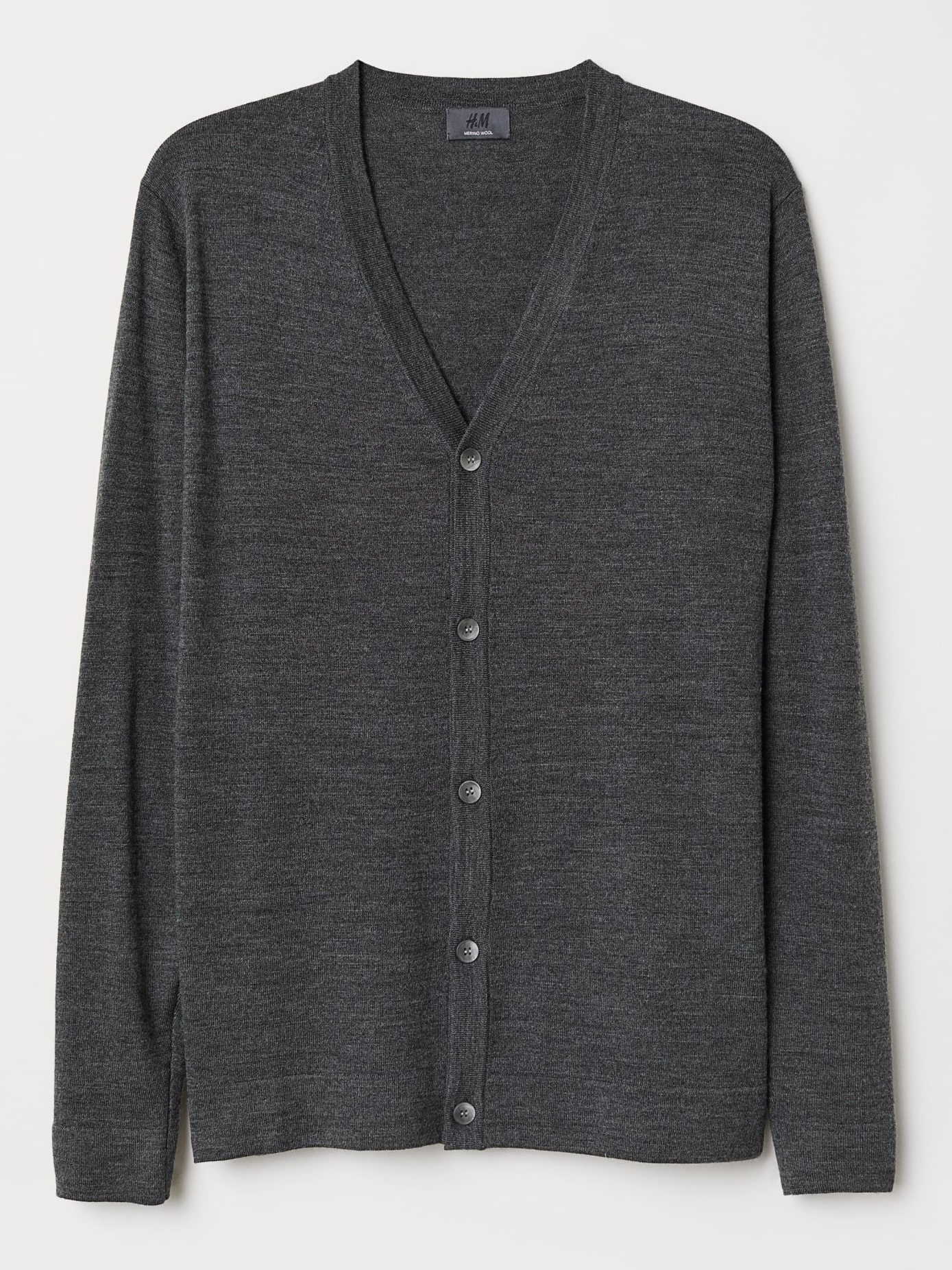 

Кардиган из шерсти мериноса H&M 0515136  Серый, Кардиган из шерсти мериноса H&M 0515136 S Серый