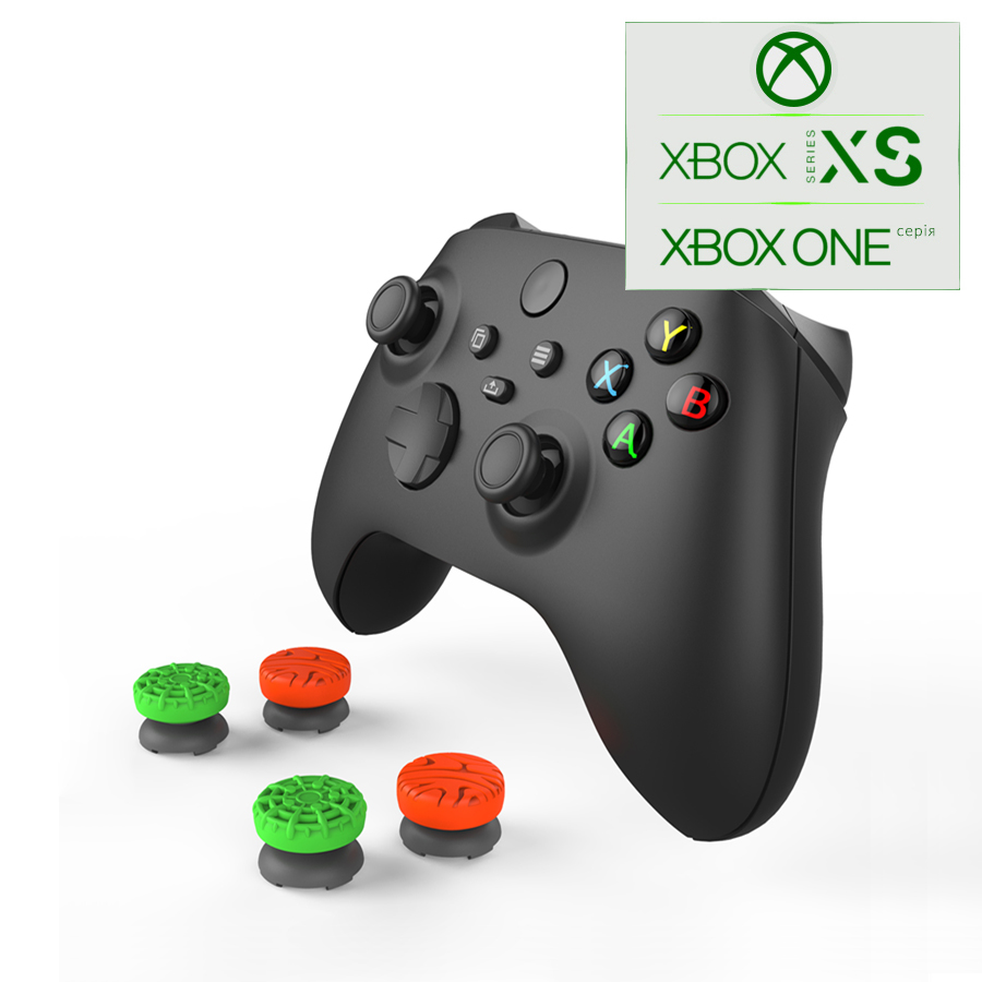 

Силиконовые накладки на стики ipega - 4шт в двух размерах (thumb grips kit) для геймпада Microsoft Wireless Controller консоли Xbox Series X | Xbox Series S, Xbox One X/S