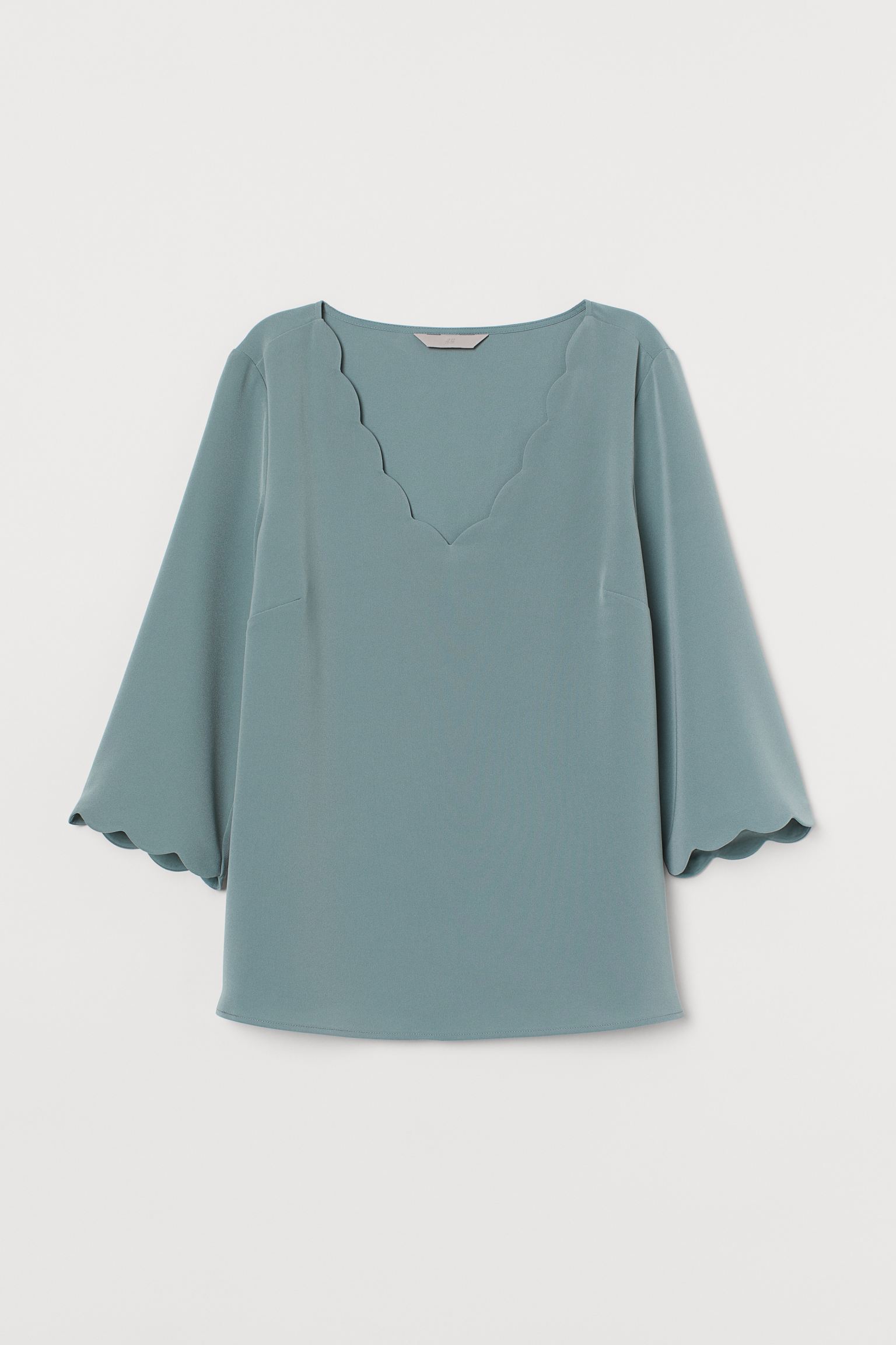 

Блуза H&M  бледно бирюзовый 18128354171, Блуза H&M 44 бледно бирюзовый 18128354171