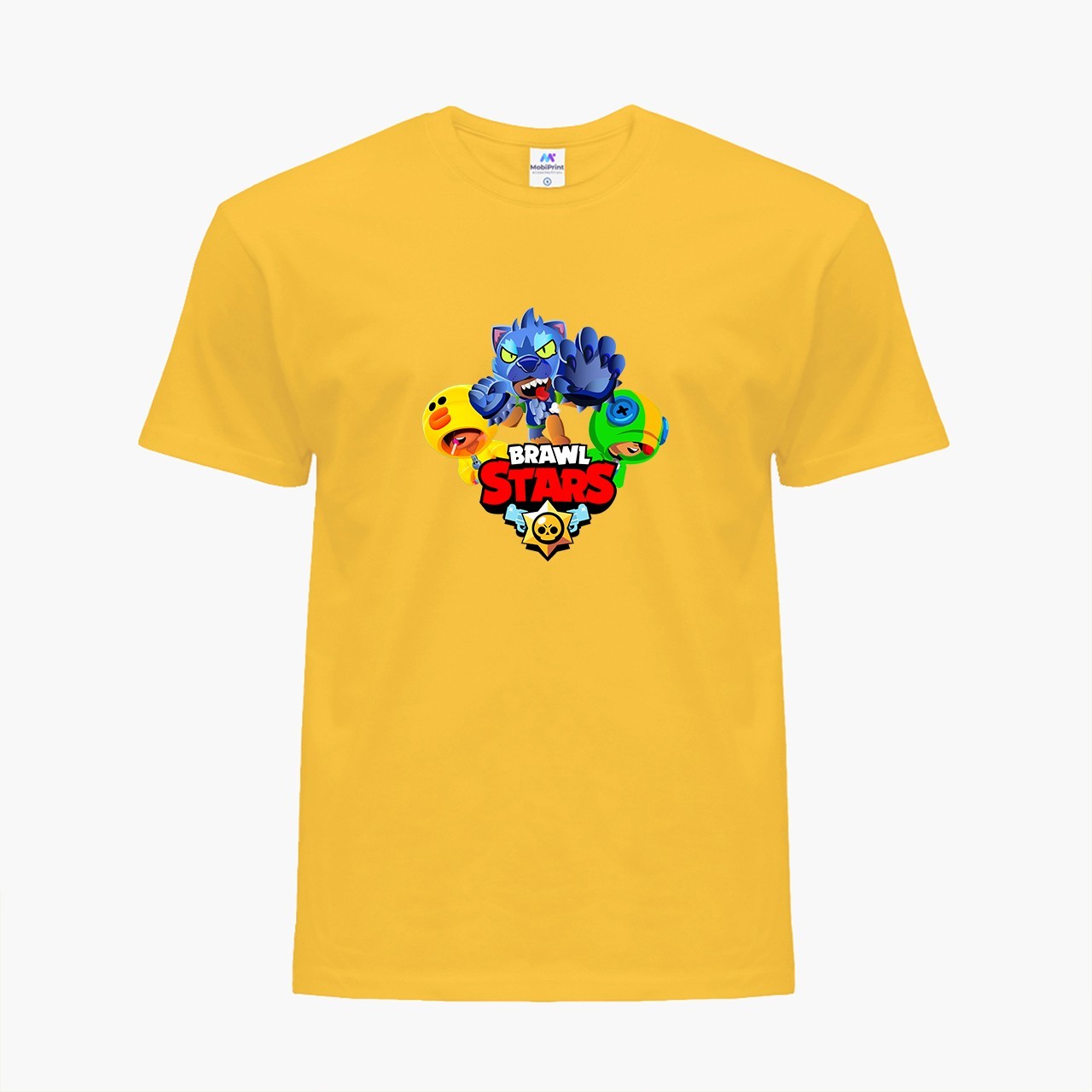 

Детская футболка Бравл Старс (Brawl Stars) (25186-1702) 122-128 см Хлопок Желтый