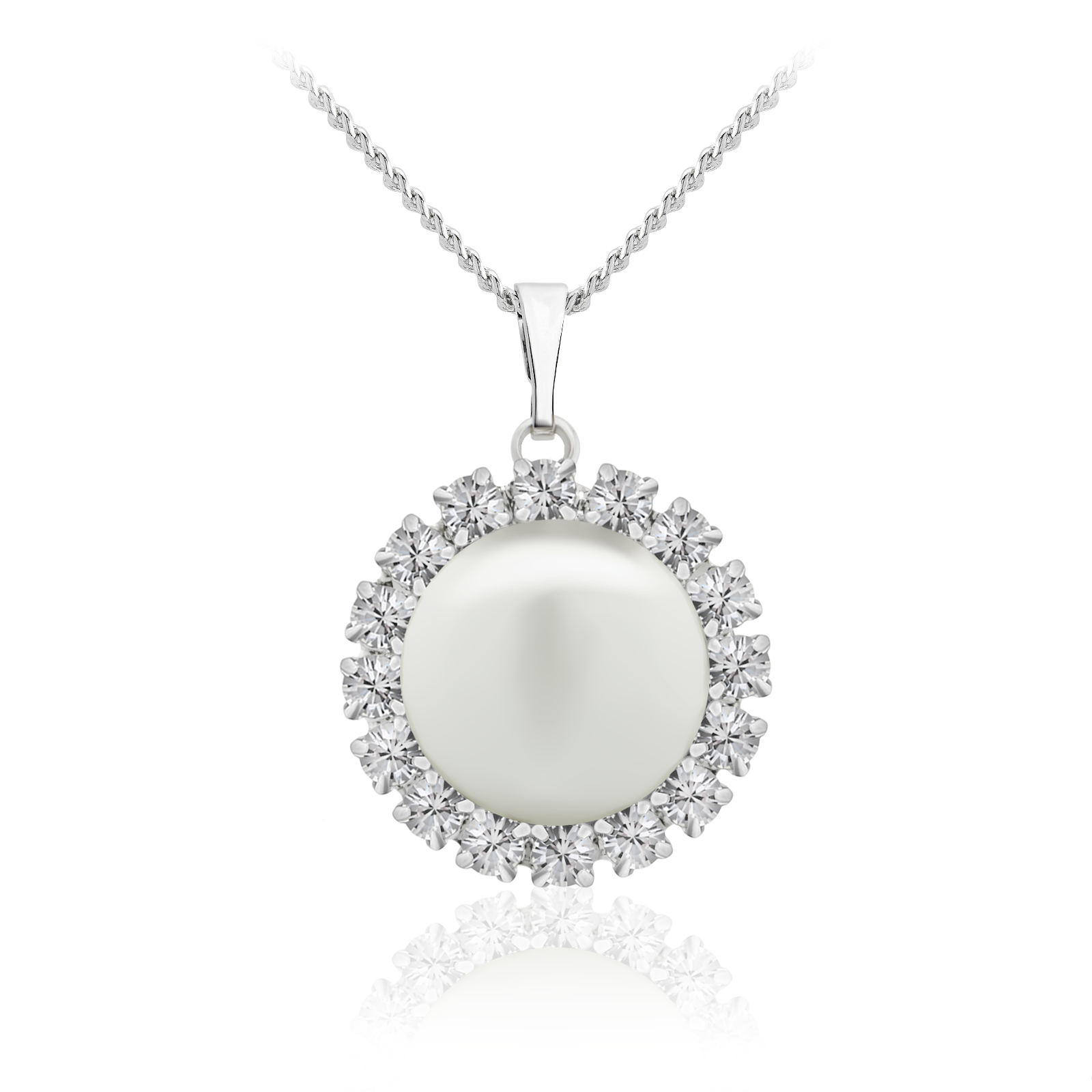 

Кулон c цепочкой KOBI AMELIA с жемчугом Swarovski 10 мм модели 7430-5412-02-32