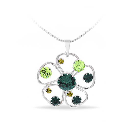 

Кулон c цепочкой KOBI MADLEN со Swarovski модели 7730-1084-576